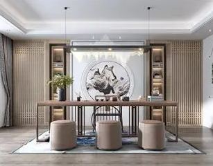 万江街道新中式风格茶室如何规划设计